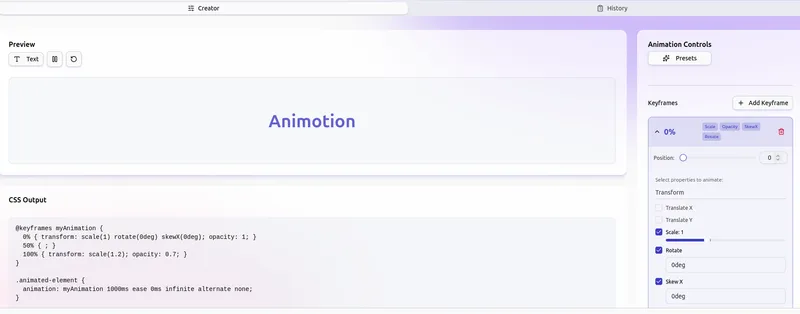 Animotion CSS 2
